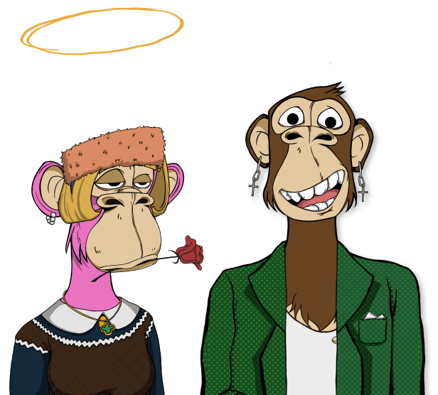 there is a ape couple of crafting in step 3